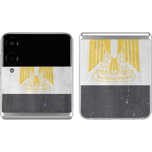 Egypt Flag Distressed Galaxy Z Flip4 5G Skin