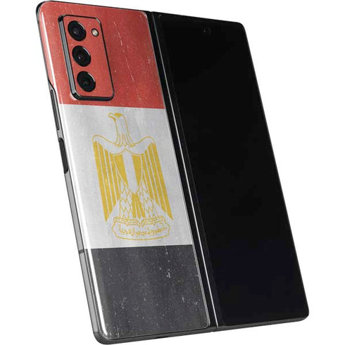 Egypt Flag Distressed Galaxy Z Fold2 5G Skin
