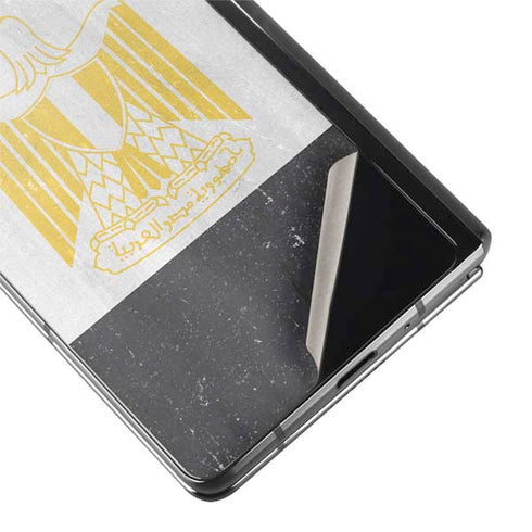 Egypt Flag Distressed Galaxy Z Fold2 5G Skin