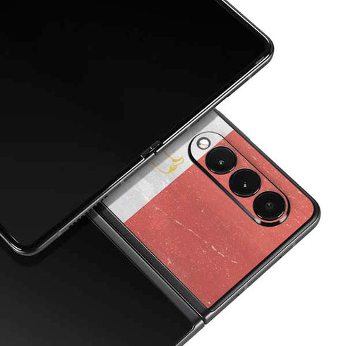 Egypt Flag Distressed Galaxy Z Fold3 5G Skin