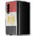 Egypt Flag Distressed Galaxy Z Fold4 5G Clear Case