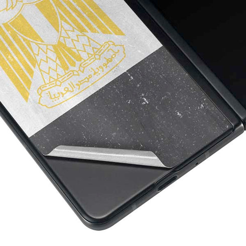 Egypt Flag Distressed Galaxy Z Fold4 5G Skin