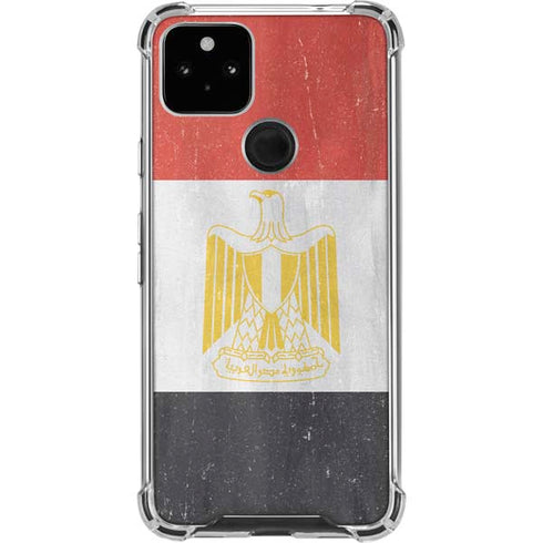 Egypt Flag Distressed Google Pixel 4a 5G Clear Case