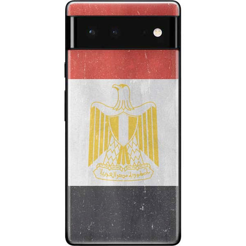Egypt Flag Distressed Google Pixel 6 Skin