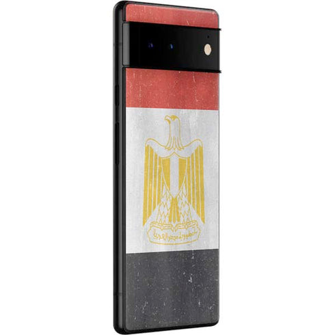 Egypt Flag Distressed Google Pixel 6 Skin