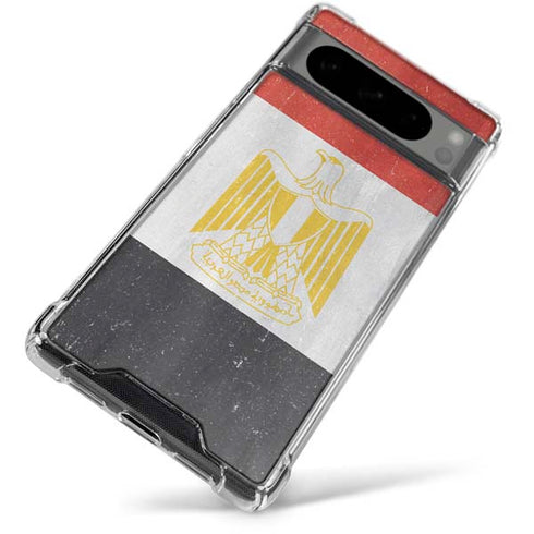Egypt Flag Distressed Google Pixel 8 Pro Clear Case