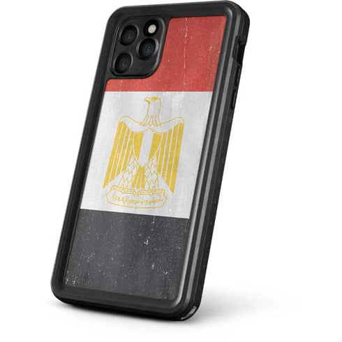 Egypt Flag Distressed iPhone 11 Pro Max Waterproof Case