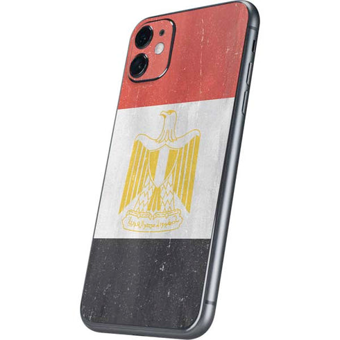 Egypt Flag Distressed iPhone 11 Skin