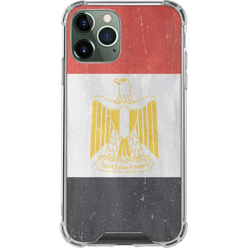 Egypt Flag Distressed iPhone 12 Pro Clear Case