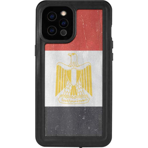 Egypt Flag Distressed iPhone 12 Pro Max Waterproof Case