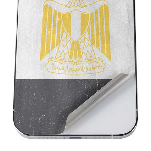 Egypt Flag Distressed iPhone 12 Pro Skin