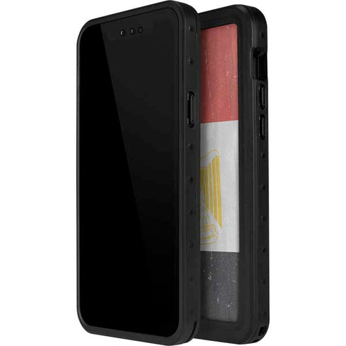 Egypt Flag Distressed iPhone 12 Waterproof Case