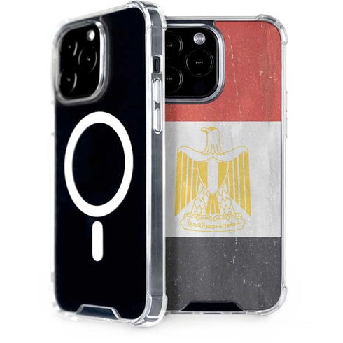 Egypt Flag Distressed iPhone 13 Pro Max MagSafe Case