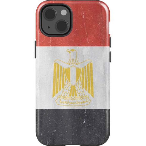 Egypt Flag Distressed iPhone 15 Impact Case