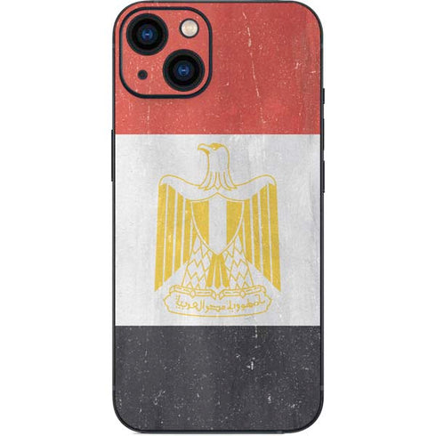 Egypt Flag Distressed iPhone 14 Plus Skin