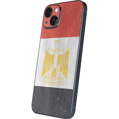Egypt Flag Distressed iPhone 14 Plus Skin