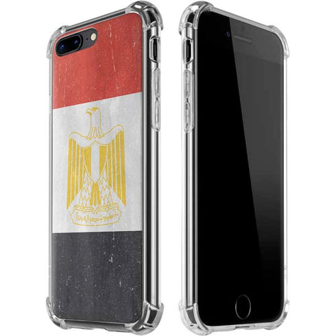 Egypt Flag Distressed iPhone 7/8 Plus Clear Case