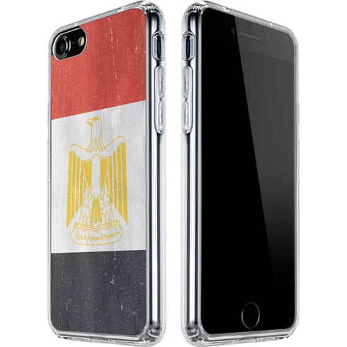 Egypt Flag Distressed iPhone SE (2nd & 3rd Gen) Clear Case