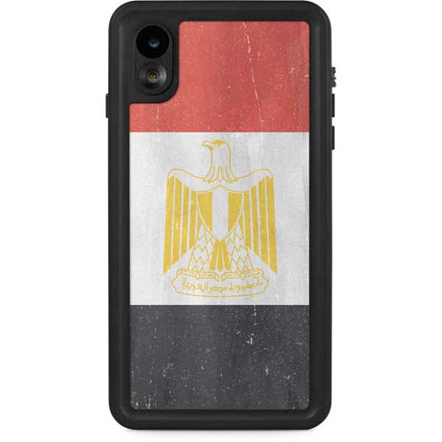 Egypt Flag Distressed iPhone XR Waterproof Case
