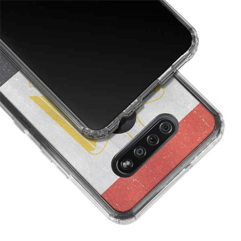 Egypt Flag Distressed LG K51/Q51 Clear Case