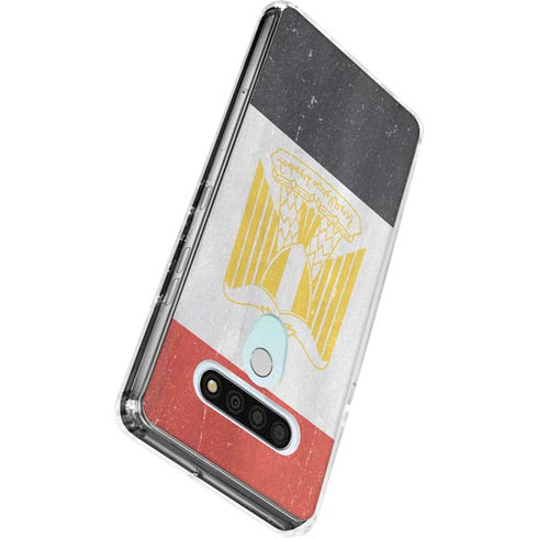 Egypt Flag Distressed LG Stylo 6 Clear Case