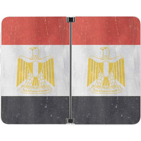 Egypt Flag Distressed Surface Duo Skin