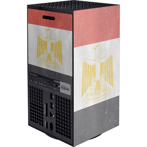 Egypt Flag Distressed Xbox Series X Console Skin