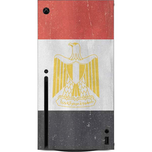 Egypt Flag Distressed Xbox Series X Console Skin