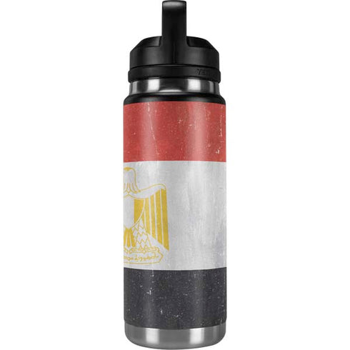 Egypt Flag Distressed YETI Rambler 26oz Bottle Skin