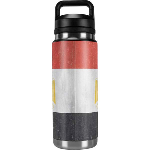 Egypt Flag Distressed YETI Rambler 26oz Bottle Skin