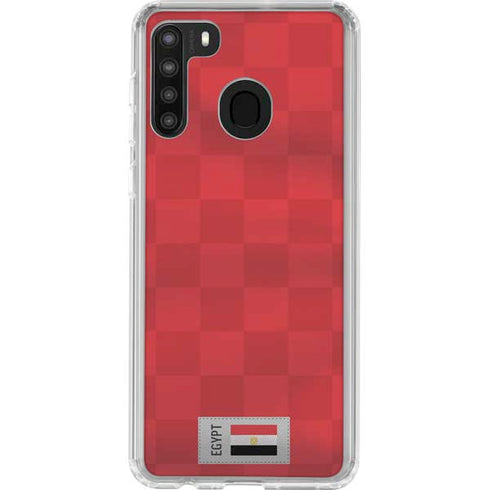 Egypt Soccer Flag Galaxy A21 Clear Case