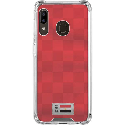 Egypt Soccer Flag Galaxy A30 Clear Case