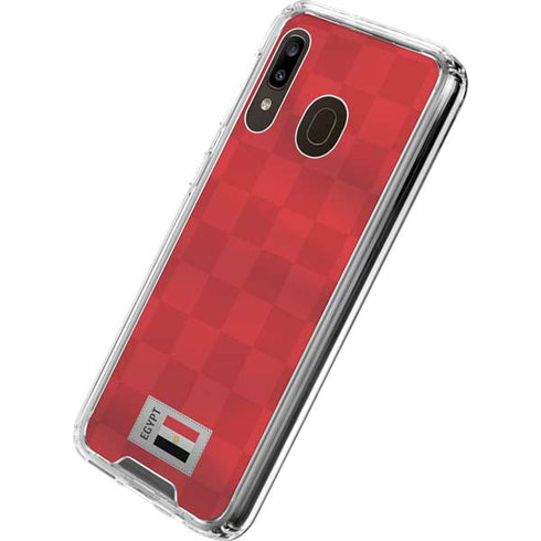 Egypt Soccer Flag Galaxy A30 Clear Case