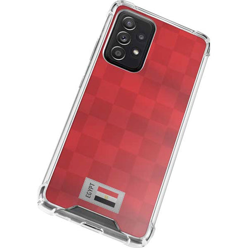 Egypt Soccer Flag Galaxy A72 5G Clear Case