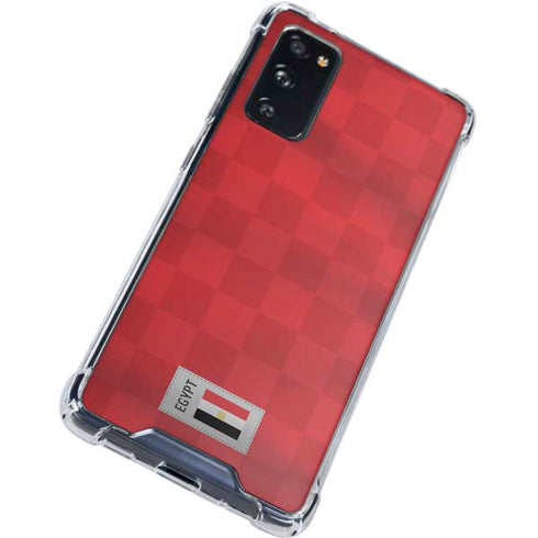 Egypt Soccer Flag Galaxy S20 FE Clear Case