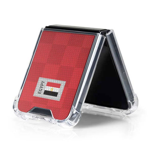 Egypt Soccer Flag Galaxy Z Flip5 5G Clear Case