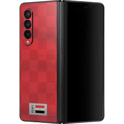 Egypt Soccer Flag Galaxy Z Fold3 5G Skin