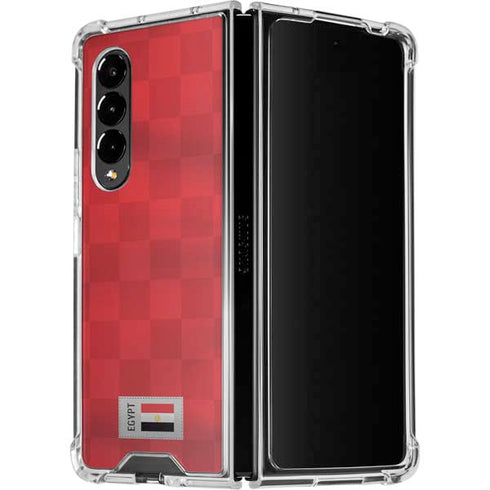 Egypt Soccer Flag Galaxy Z Fold4 5G Clear Case