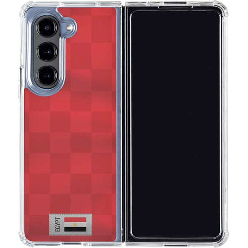Egypt Soccer Flag Galaxy Z Fold5 5G Clear Case