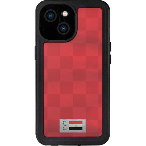 Egypt Soccer Flag iPhone 15 Waterproof Case