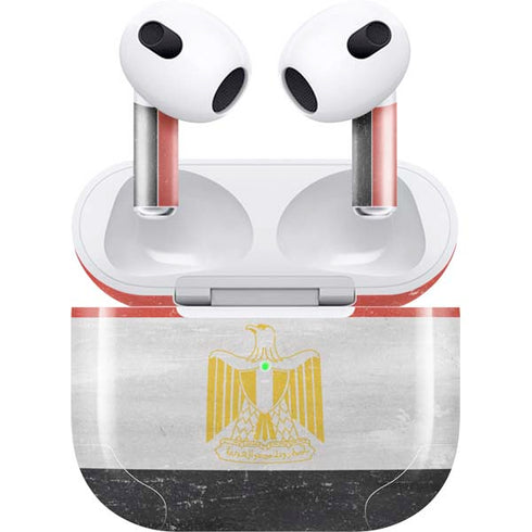 Egyptian Flag Distressed Apple AirPods (3rd Gen 2021) Skin