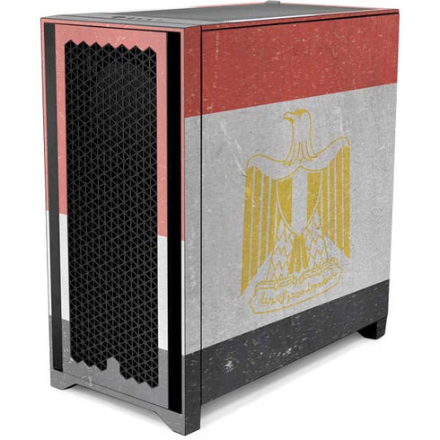 Egyptian Flag Distressed Corsair 4000D Tempered Glass Mid-Tower ATX Case Skin