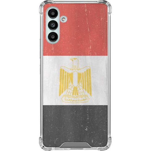 Egyptian Flag Distressed Galaxy A13 5G Clear Case