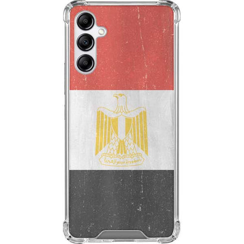 Egyptian Flag Distressed Galaxy A14 5G Clear Case