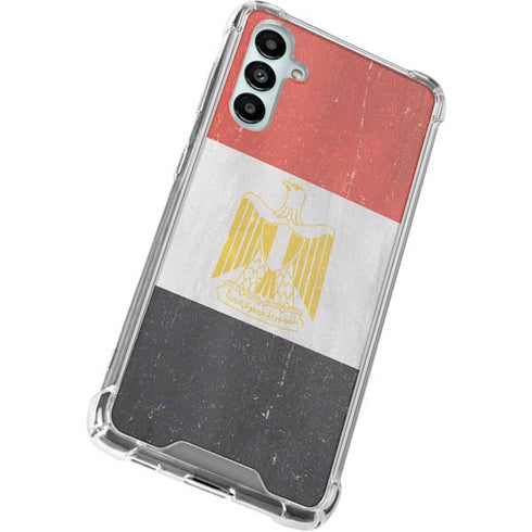 Egyptian Flag Distressed Galaxy A14 5G Clear Case