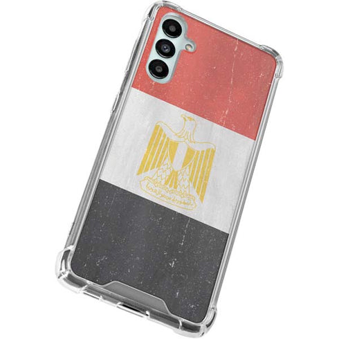 Egyptian Flag Distressed Galaxy A15 5G Clear Case