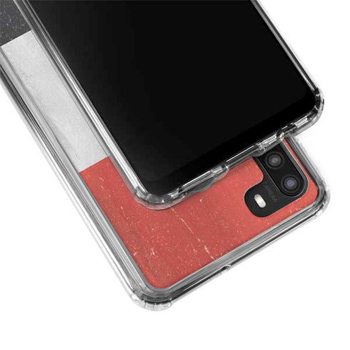 Egyptian Flag Distressed Galaxy A21 Clear Case