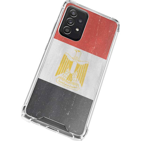 Egyptian Flag Distressed Galaxy A52 5G Clear Case