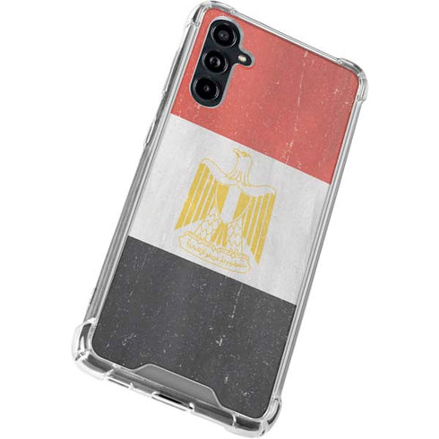 Egyptian Flag Distressed Galaxy A54 5G Clear Case