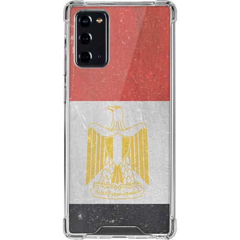 Egyptian Flag Distressed Galaxy Note20 5G Clear Case